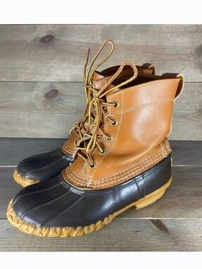 Black and Brown Duck Boots